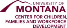 University of Montana Center for Children, Families, and Workforce Development Logo