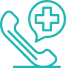 Phone calling hospital icon